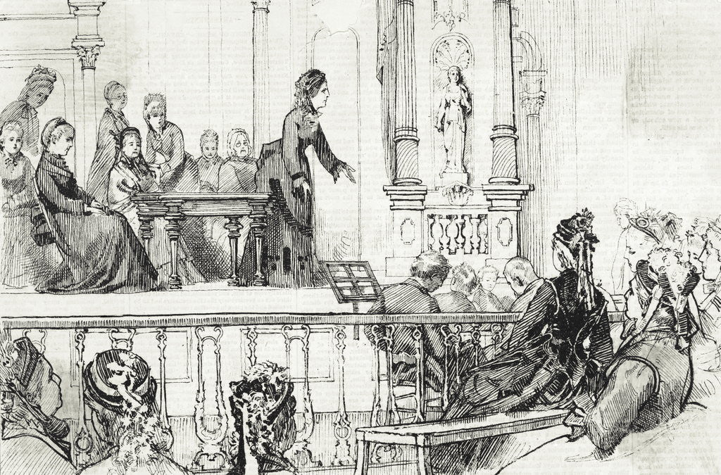 Detail of Women's Congress in 1873 by Anonymous