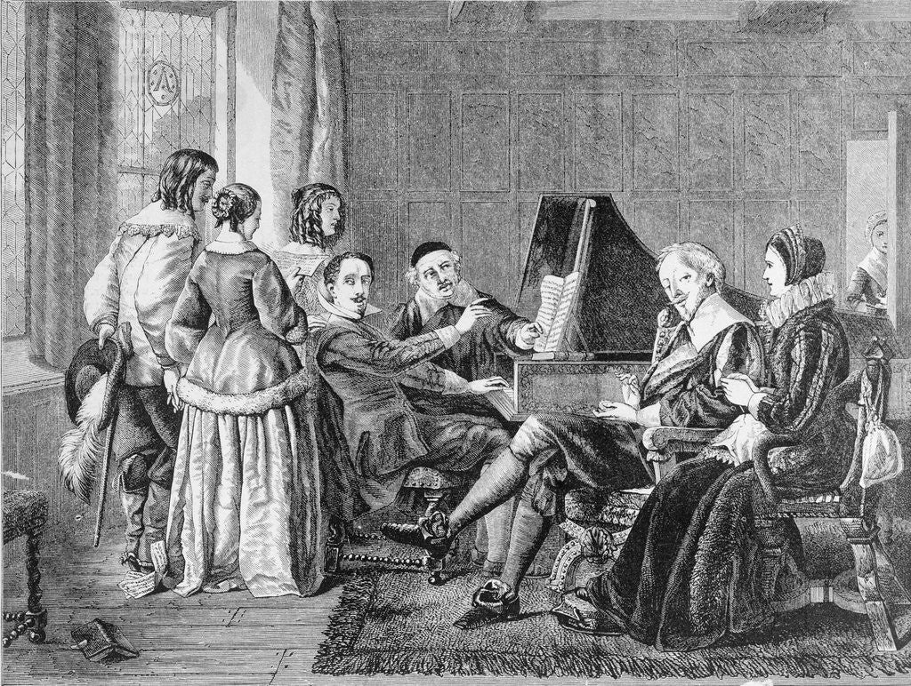 Detail of A Family Participating in the Singing of a Madrigal by Anonymous