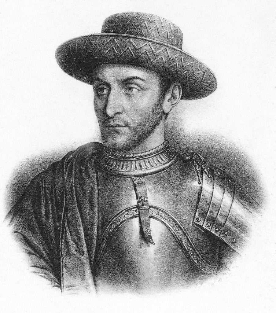 Detail of Portrait of Charles VII by Anonymous