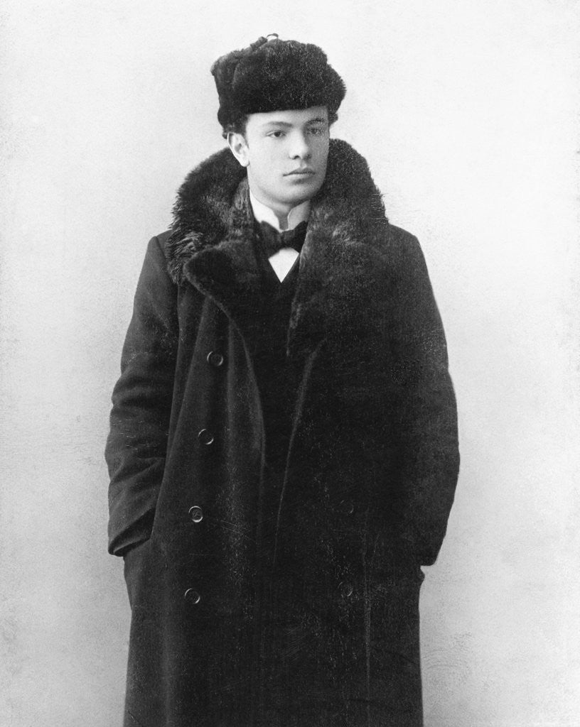 Detail of Italian composer and conductor Ottorino Respighi by Anonymous