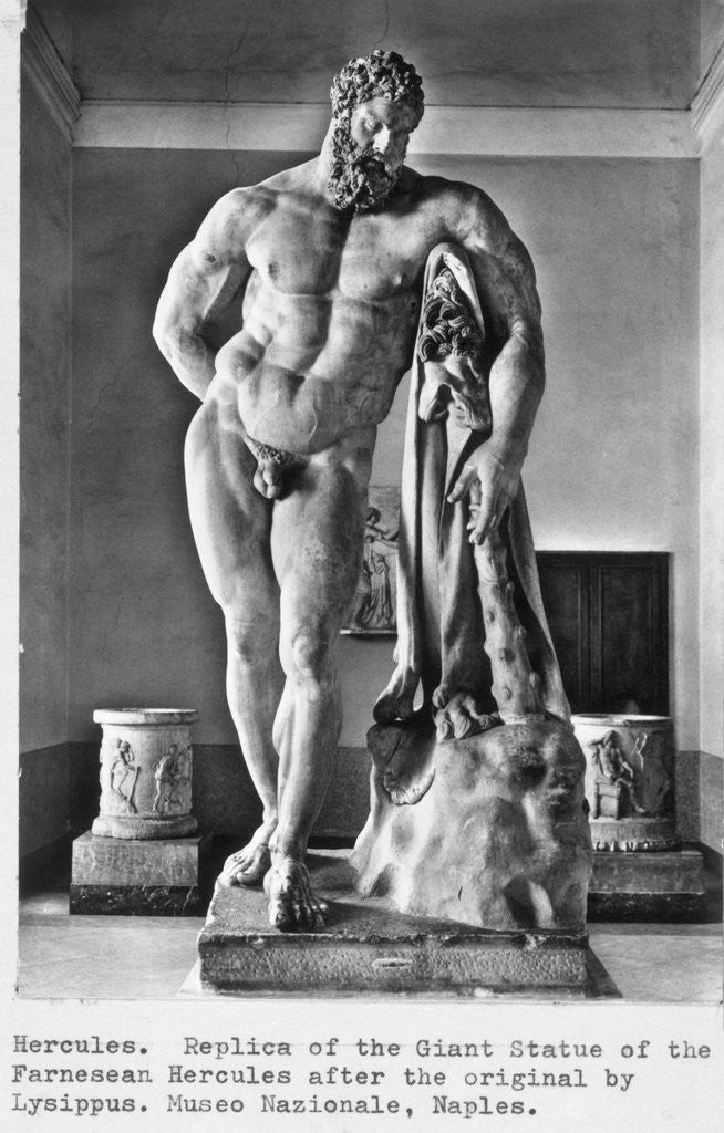 Detail of Hercules with his club National Museum, Naples. by Anonymous