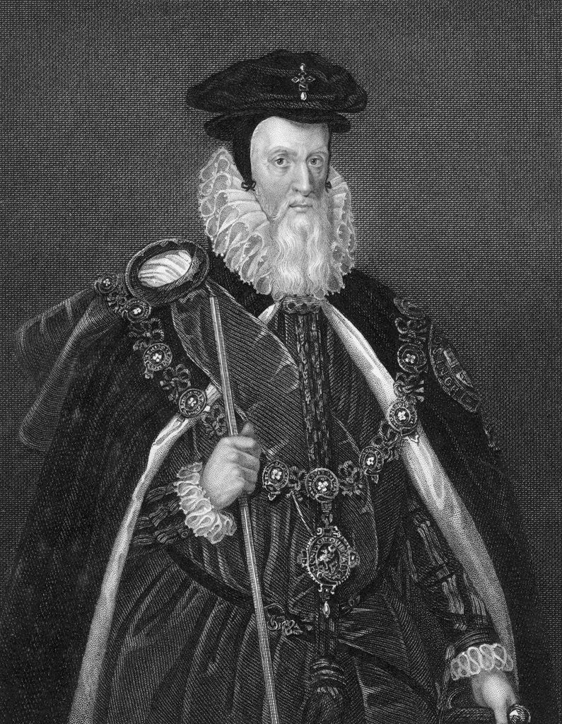 Detail of Portrait of William Cecil by Anonymous
