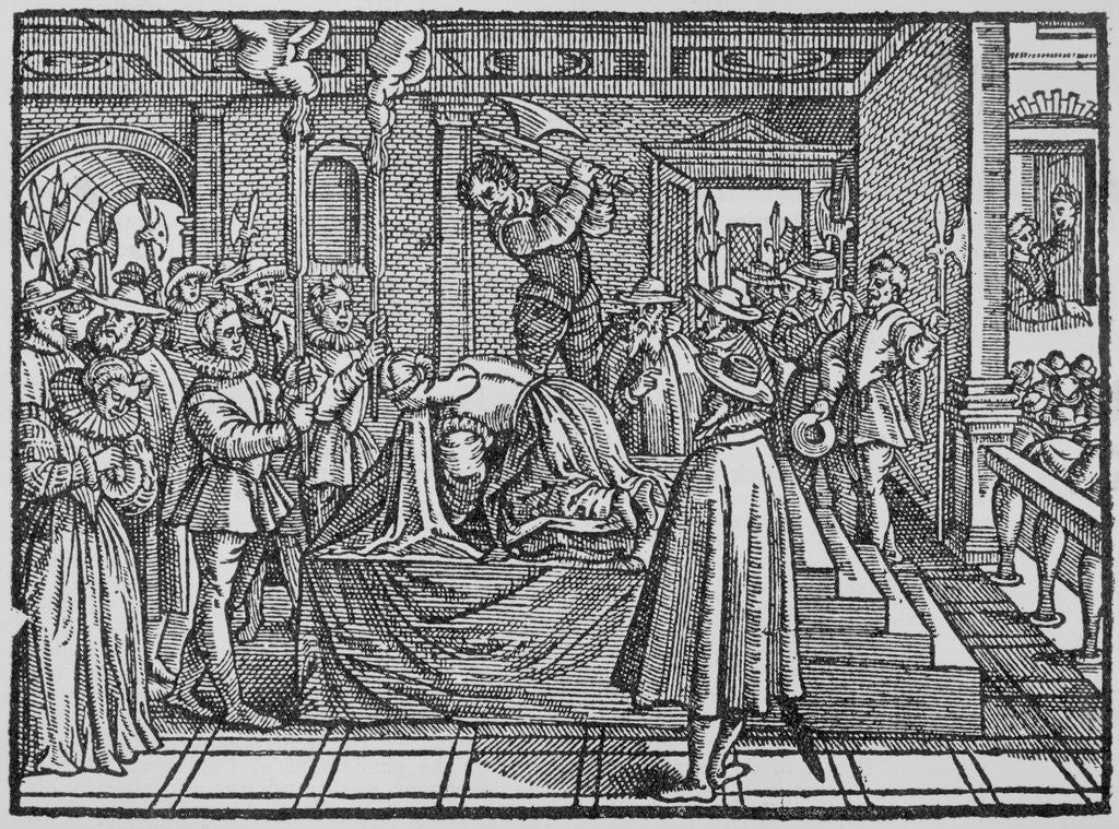 Detail of Execution Scene of Mary Queen of the Scots by Anonymous