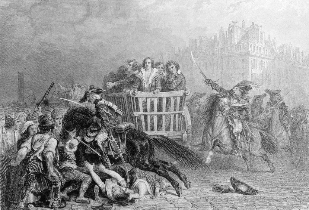 Detail of Executioners Taking Convicted to Final Destination by Corbis
