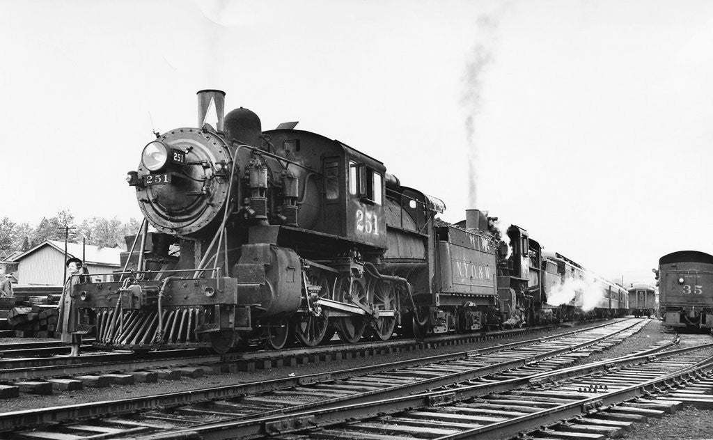 Detail of General View Of Nyo&W Locomotive by Anonymous