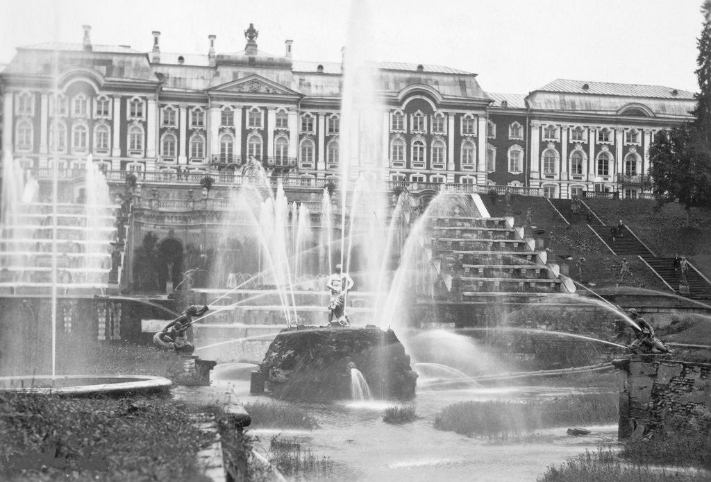 Detail of Grand Cascade at Peterhof by Anonymous