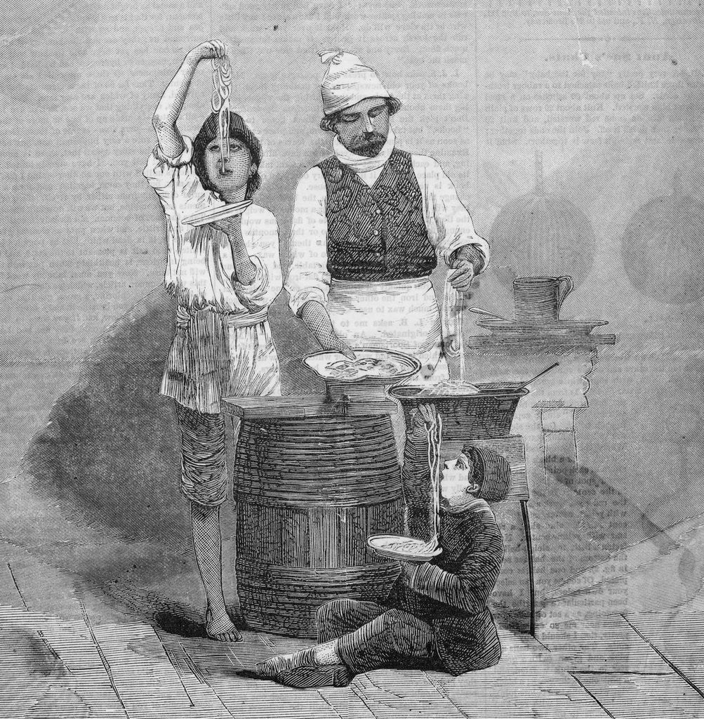 Detail of Maccaroni Vendor by Anonymous