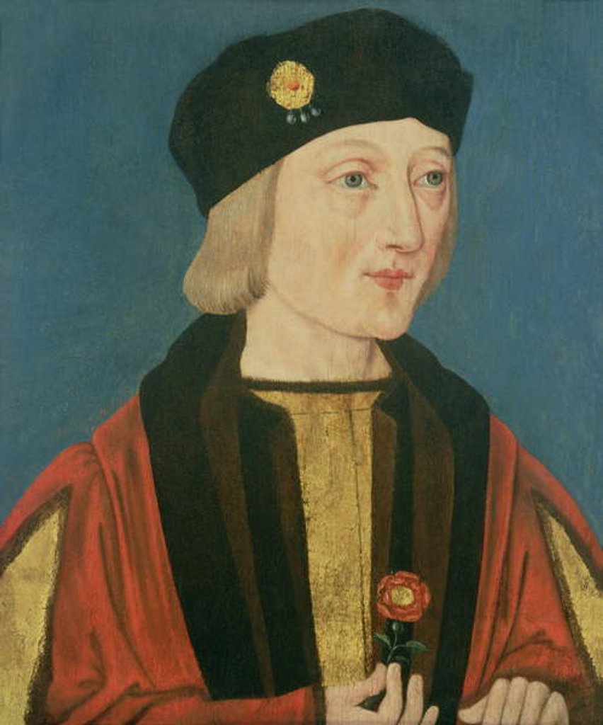 Detail of Portrait of Henry VII, c.1510-20 by English School