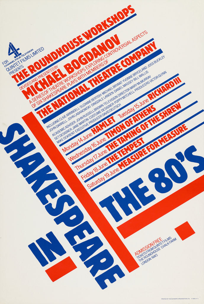 Detail of Shakespeare in the 80s (1980s date unknown) by Anonymous