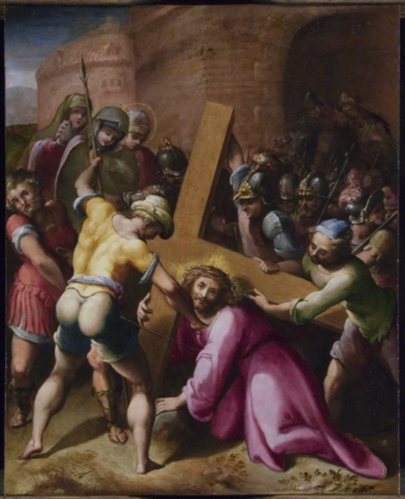 Detail of Christ on the Road to Calvary by Flemish School