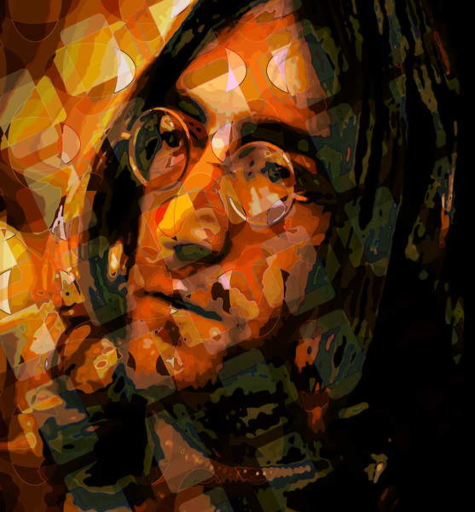 Detail of Lennon, 2012 by Scott J. Davis