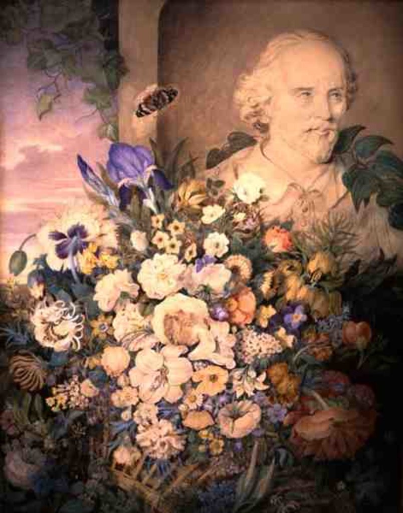 Detail of The Flowers of Shakespeare, c.1835 by Clara Maria Pope