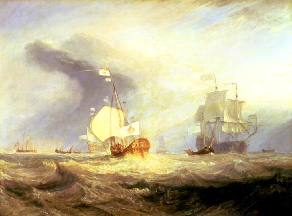Detail of Admiral von Trump's Barge at the Entrance of the Texel in 1645, c.1831 by Joseph Mallord William Turner