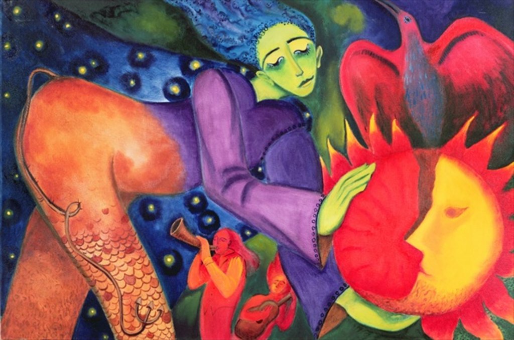 Detail of Running with the Sun, 2006 by Zanara/ Sabina Nedelcheva-Williams