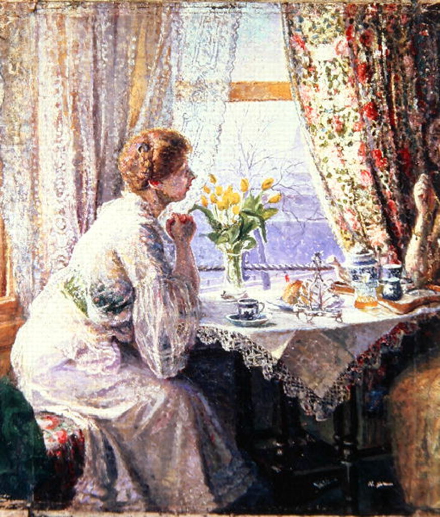 Detail of The Breakfast Table, 1911 by Harold Gilman