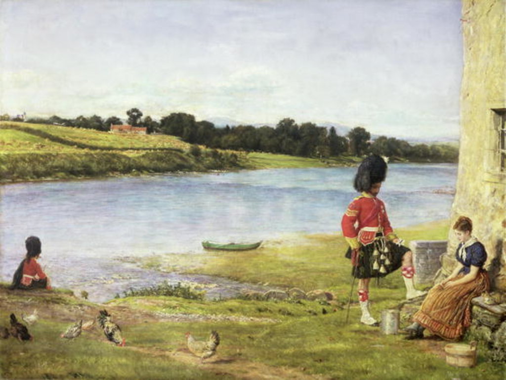 Detail of Flowing to the Sea, 1871 by John Everett Millais