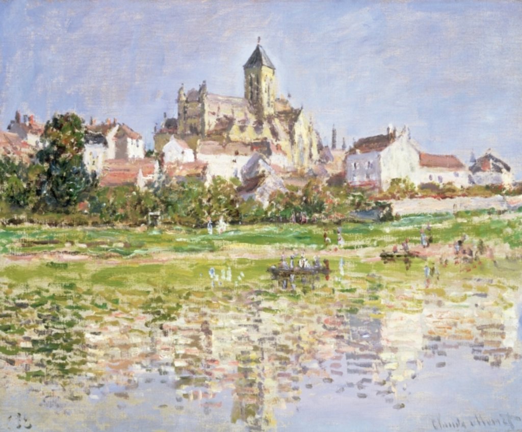 Detail of The Church at Vetheuil, 1880 by Claude Monet