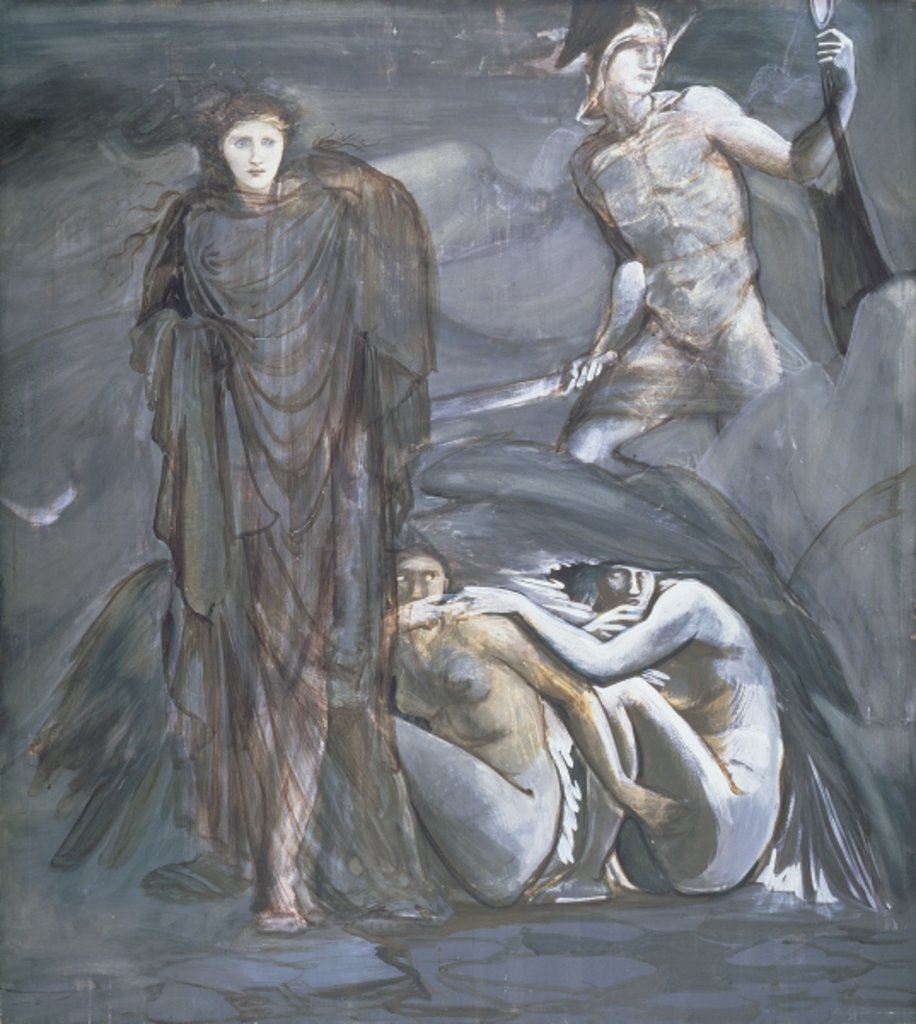 Detail of The Finding of Medusa, c.1876 by Edward Coley Burne-Jones