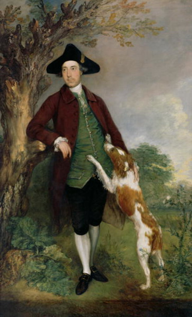 Detail of Portrait of George Venables Vernon, 2nd Lord Vernon, 1767 by Thomas Gainsborough