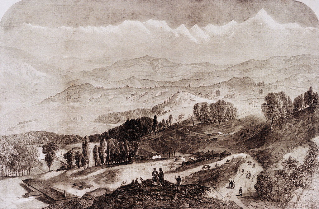 Detail of View From Darjeeling, Mount Everest by Anonymous