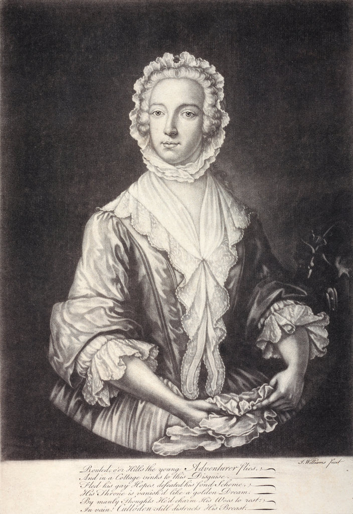 Detail of Prince Charles Edward Stuart, 1720 - 1788. Eldest son of Prince James Francis Edward Stuart by J Williams