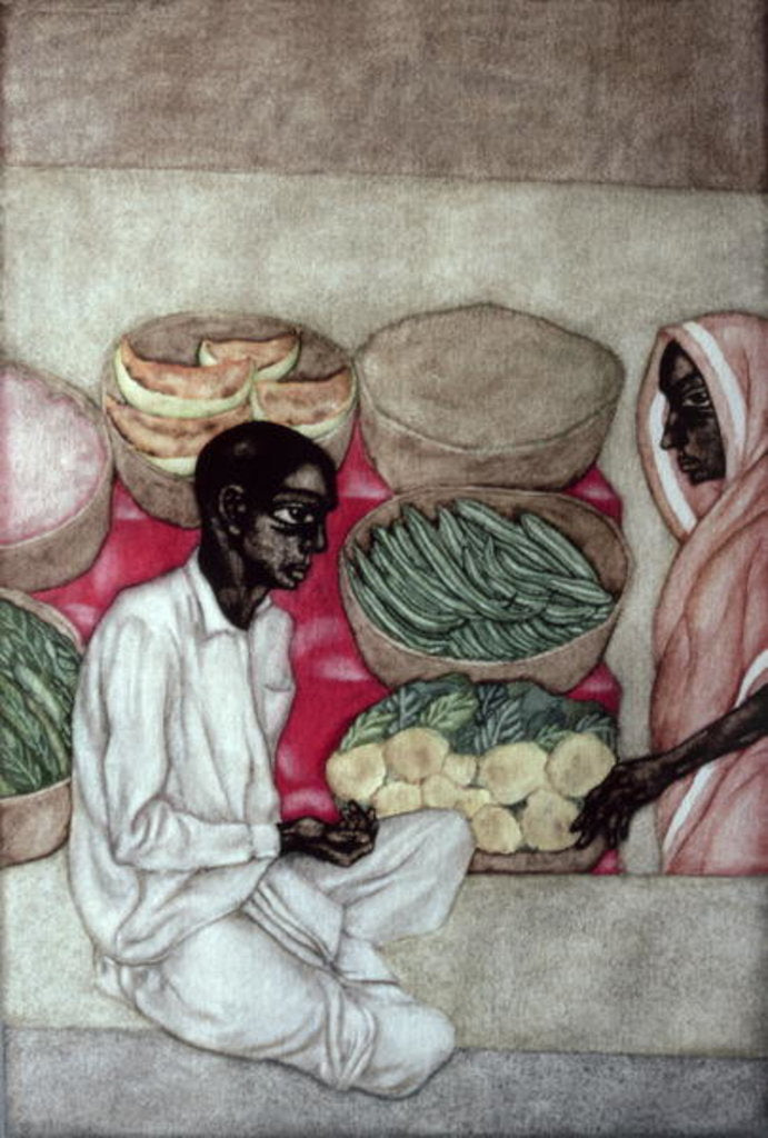 Detail of Ramchandra Sabjiwala, 1983 by Shanti Panchal