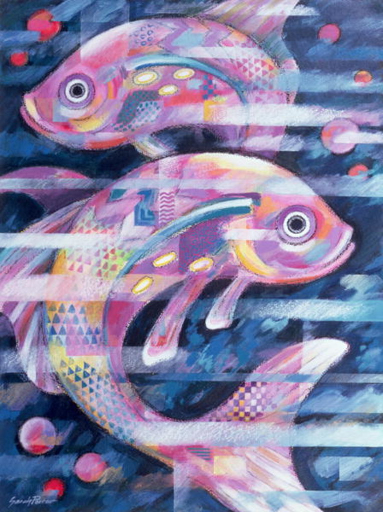 Detail of Fishstream by Sarah Porter