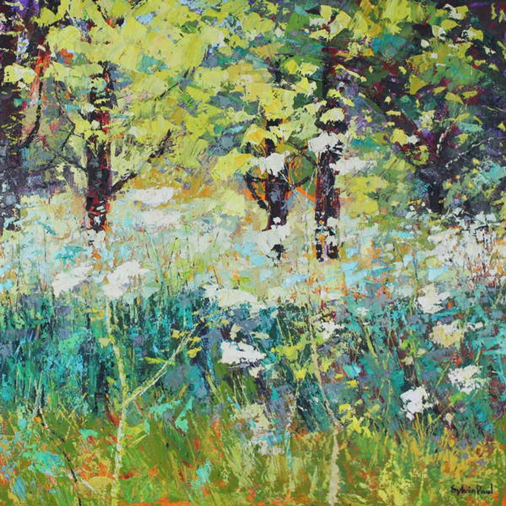 Detail of Spring Meadow, 2019 by Sylvia Paul