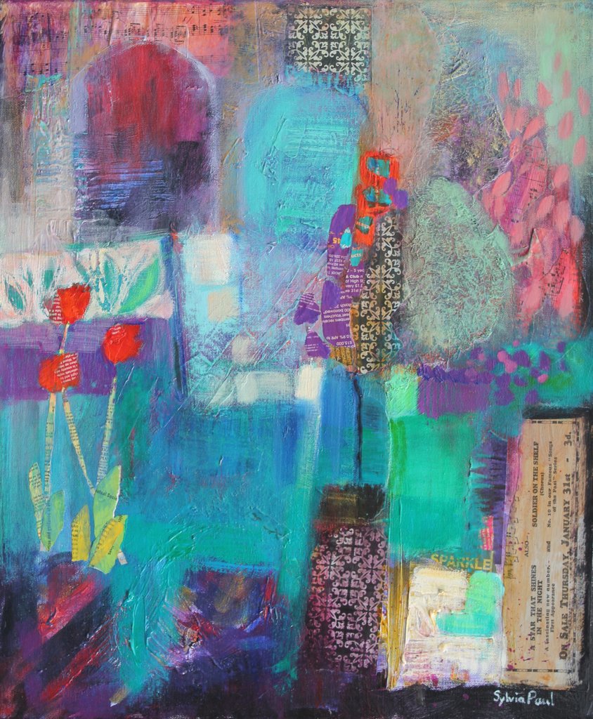 Detail of Twilight Garden, 2012 by Sylvia Paul