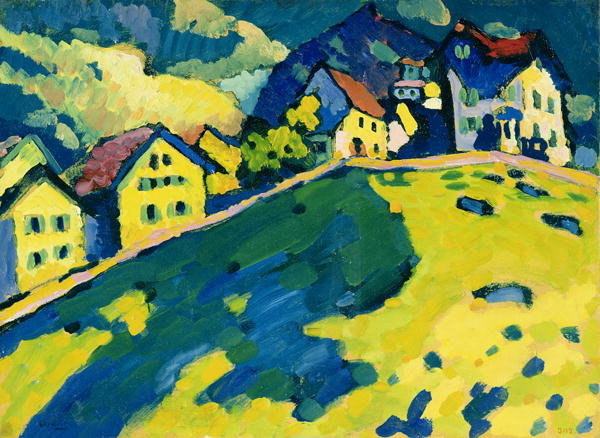 Detail of Summer Landscape, 1909 by Wassily Kandinsky