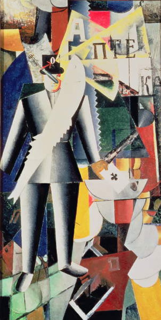 Detail of The Aviator, 1914 by Kazimir Severinovich Malevich