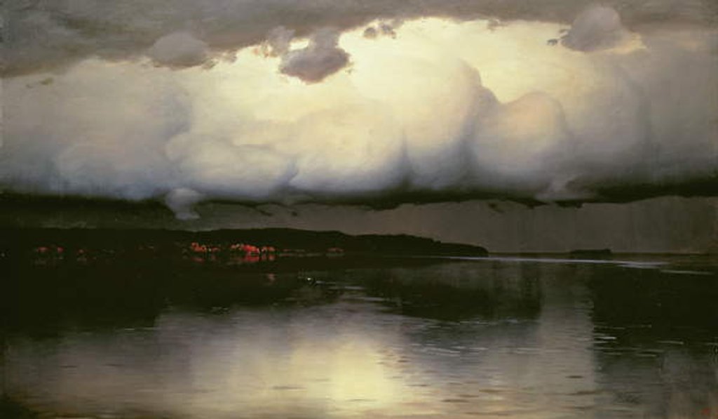 Detail of It Grew Quiet, 1890 by Nikolay Nikanorovich Dubovskoy