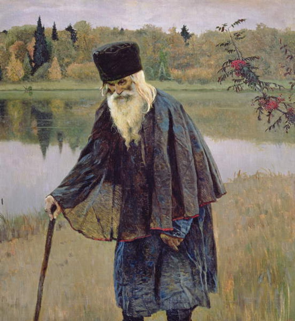 Detail of The Hermit, 1888 by Mikhail Vasilievich Nesterov