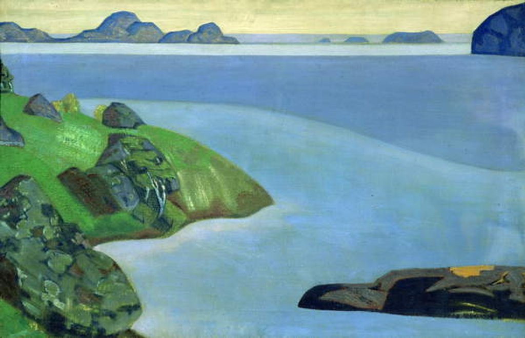 Detail of Rocky Coastal Landscape by Nicholas Roerich