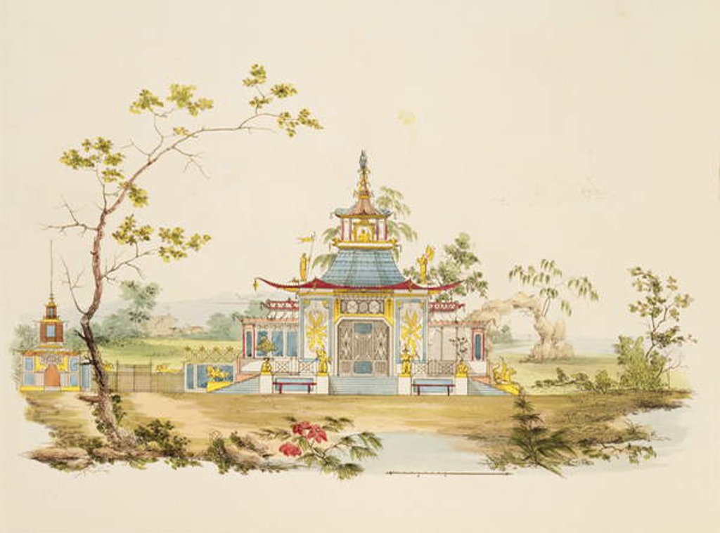 Detail of Design for a Chinese Temple, c.1810 by G. Landi