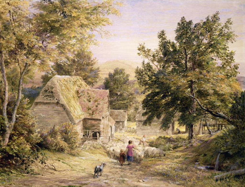 Detail of A Farmyard near Princes Risborough, 1845/6 by Samuel Palmer