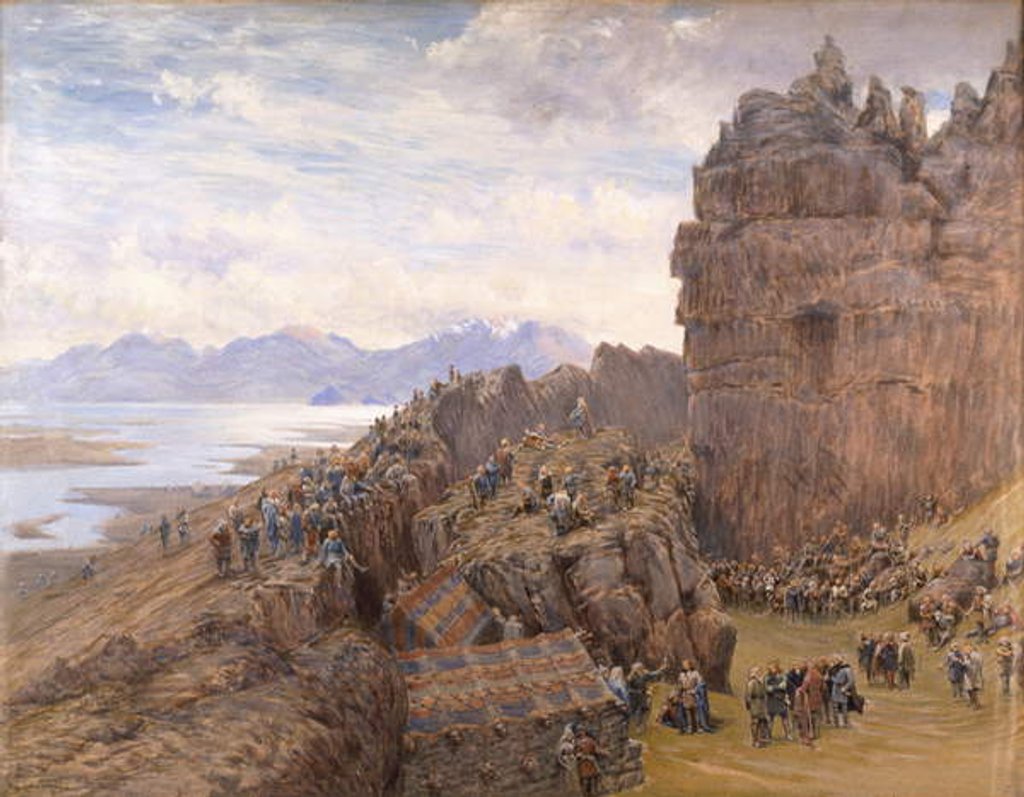 Detail of Alþing in Session, 19th Century by William Gersham Collingwood