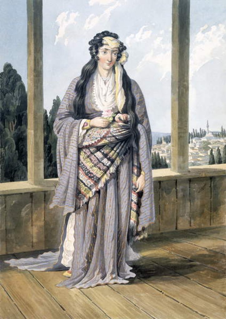Detail of An Armenian Woman at Constantinople, 1823 by William Page