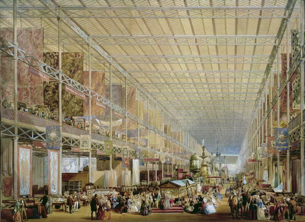 Detail of Interior of the Great Exhibition of All Nations, 1851 by Edmund Walker