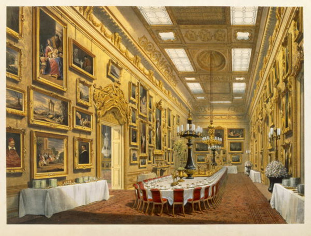 Detail of The Waterloo Gallery, Apsley House by Richard Ford