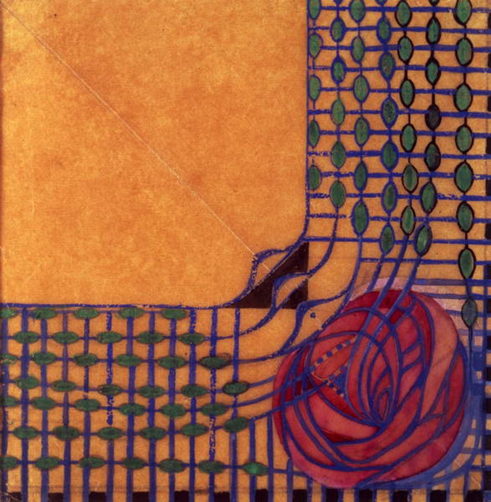 Detail of Textile Design, c.1915 by Charles Rennie Mackintosh