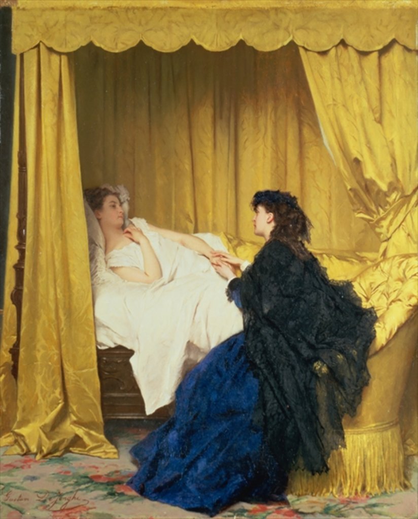 Detail of The Convalescent by Gustave Leonard de Jonghe