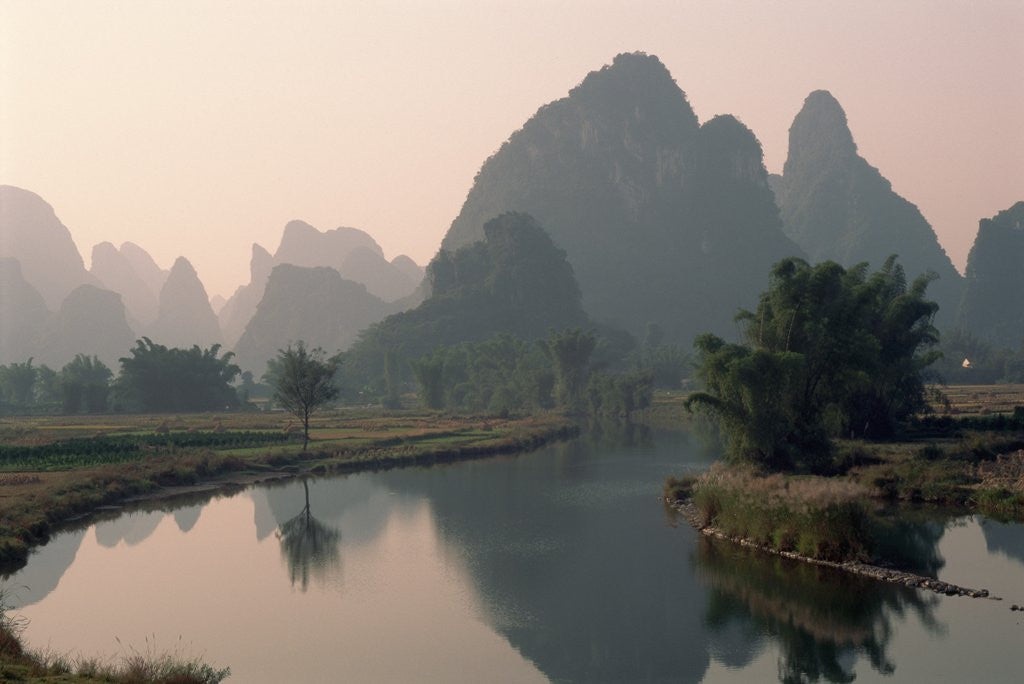 Detail of Li River and Karst Hills by Anonymous