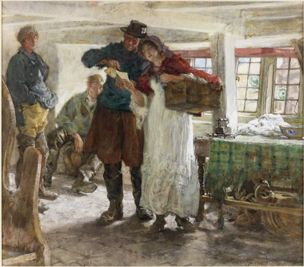 Detail of The Smugglers' News by Edgar Bundy