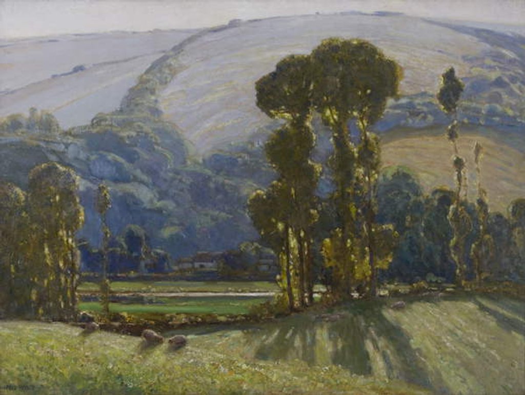Detail of In the Valley, Vale of Lanherne, Cornwall by Frederick Milner