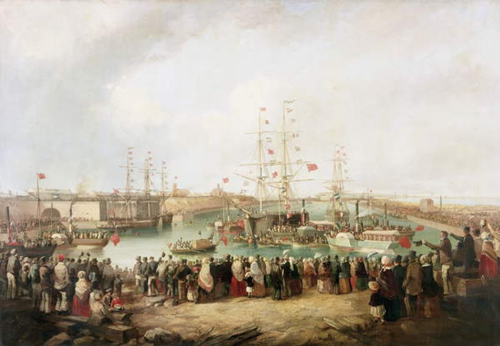 Detail of Opening of the South Dock, Sunderland, 1850, 1853 by Mark Thompson