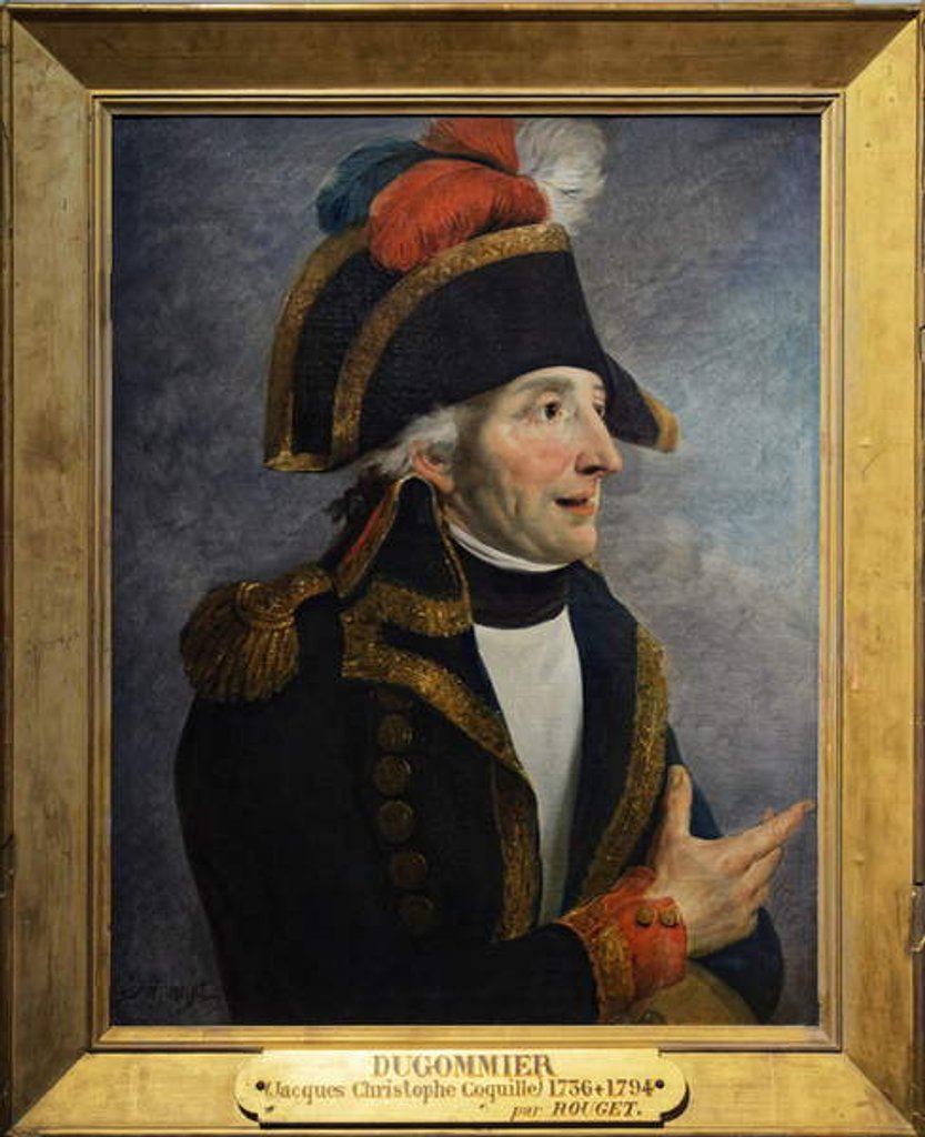 Detail of Portrait of Jacques Francois Coquille dit Dugommier by Georges Rouget