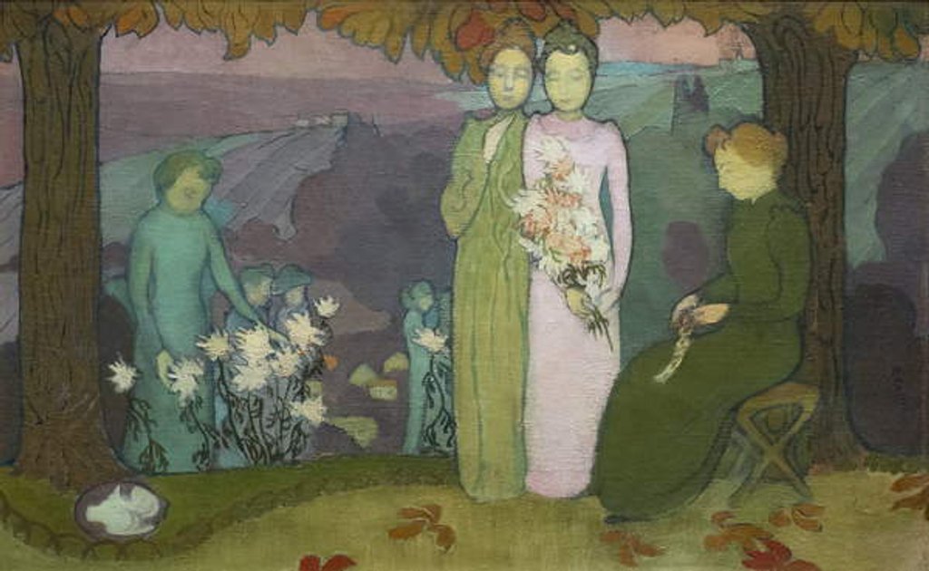 Detail of Evening of October, 1891 by Maurice Denis