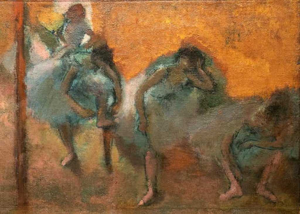 Detail of Home dancers. Around 1900-1905 by Edgar Degas