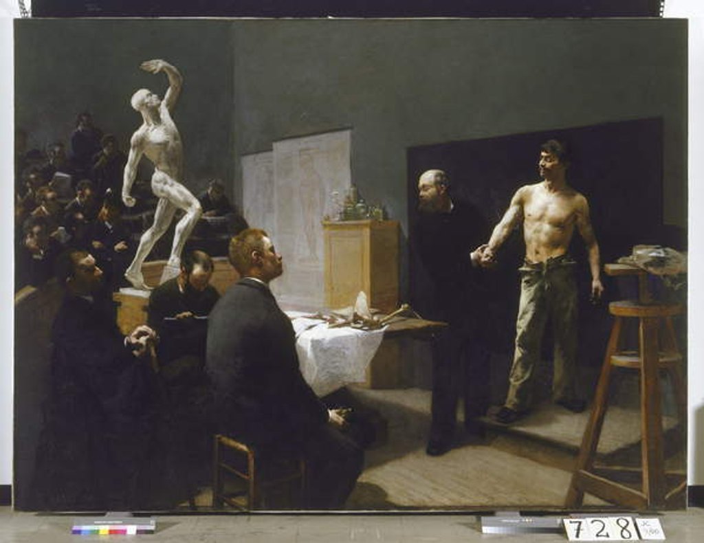 Detail of The Anatomy Class at the Ecole des Beaux-Arts, 1888 by Francois Salle